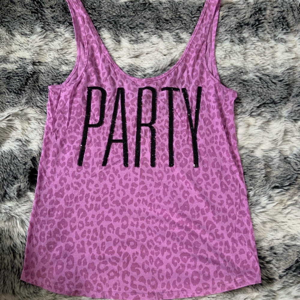 Vs Pink bling tank🖤💜